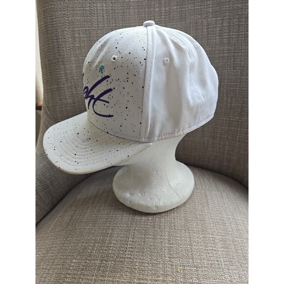 Air Jordan Flight Hat Men White Speckled Print Nike Snap Back Cap - Picture 2 of 6
